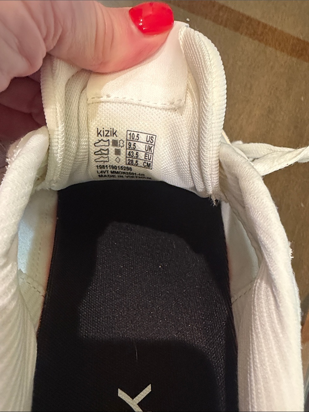 Kizik Monaco Men's White Lace-Up Sneakers - Picture 5 of 5
